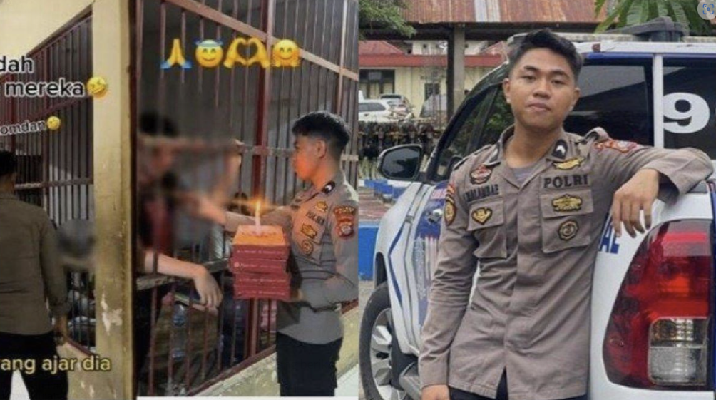 VIRAL Polisi di Minahasa Berikan Kejutan Ulang Tahun kepada Narapidana: Bawakan 4 Kotak Pizza, Tiup Lilin di Sel